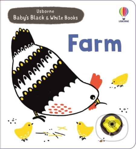 Kniha: Baby's Black and White Books Farm (Mary Cartwright). Usborne, 2024 Kniha: Baby's Black and White Books Farm (Mary Cartwright). Usborne, 2024