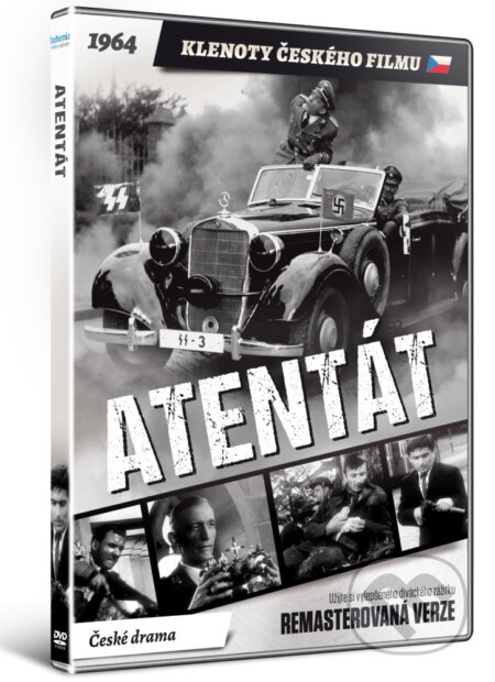 Film: Atentát (Jiří Chlumský, Jiří Sequens st., Petr Nikolaev a Jiří Sequens) (DVD). Hollywood, 2017 Film: Atentát (Jiří Chlumský, Jiří Sequens st., Petr Nikolaev a Jiří Sequens) (DVD). Hollywood, 2017