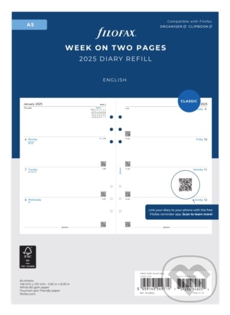 Filofax A5 Week On Two Pages English 202 (FILOFAX). FILOFAX, 2024 Filofax A5 Week On Two Pages English 202 (FILOFAX). FILOFAX, 2024