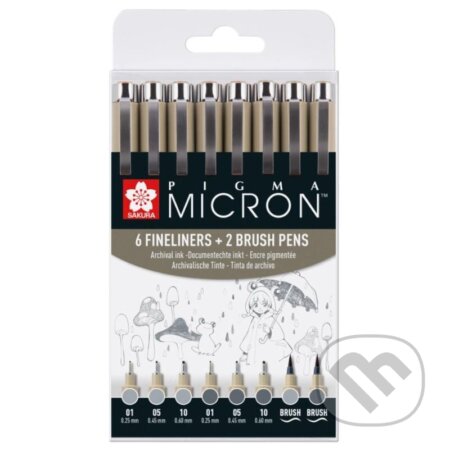 Sakura sada Pigma Micron Fineliners (). Sakura sada Pigma Micron Fineliners ().
