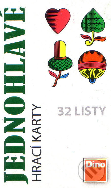 Spoločenská hra: Jednohlavé hrací karty (Dino). Dino Spoločenská hra: Jednohlavé hrací karty (Dino). Dino