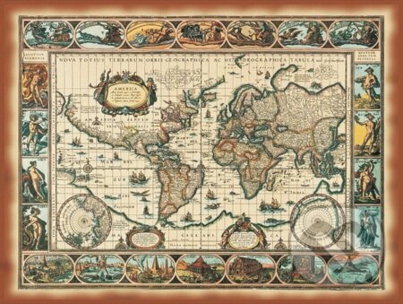 Puzzle: Historická mapa z roku 1650 (Dino). Dino Puzzle: Historická mapa z roku 1650 (Dino). Dino
