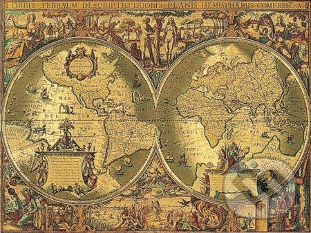 Puzzle: Historická mapa sveta (Ravensburger). Ravensburger Puzzle: Historická mapa sveta (Ravensburger). Ravensburger