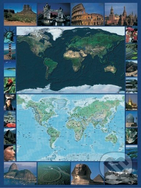 Puzzle: Satelitná mapa (Ravensburger). Ravensburger Puzzle: Satelitná mapa (Ravensburger). Ravensburger