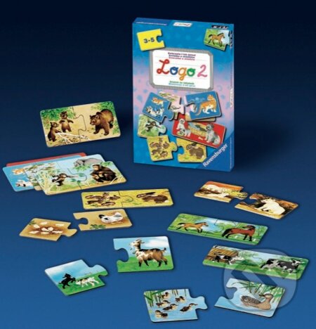 Společenská hra: Logo 2 - Zvieratká a mláďatká (Ravensburger). Ravensburger Společenská hra: Logo 2 - Zvieratká a mláďatká (Ravensburger). Ravensburger