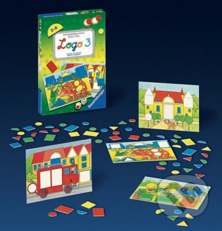 Spoločenská hra: Logo 3 - Farby a tvary (Ravensburger). Ravensburger Spoločenská hra: Logo 3 - Farby a tvary (Ravensburger). Ravensburger