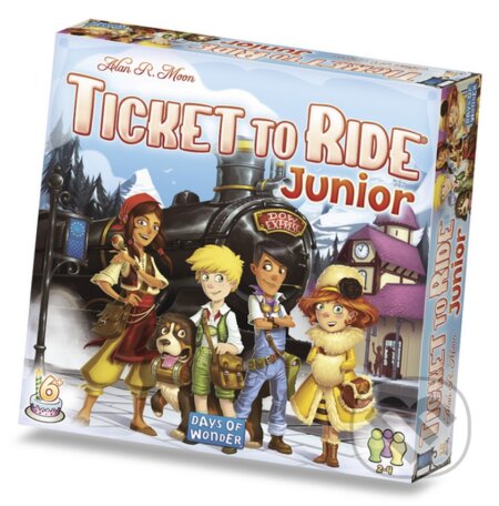 Spoločenská hra: Ticket to Ride Junior (Alan R. Moon). Fantasy, 2017 Spoločenská hra: Ticket to Ride Junior (Alan R. Moon). Fantasy, 2017