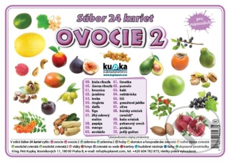 Kniha: Súbor 24 kariet - Ovocie 2 (Petr Kupka). Kupka, 2017 Kniha: Súbor 24 kariet - Ovocie 2 (Petr Kupka). Kupka, 2017