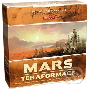 Společenská hra: Mars: Teraformace (Jacob Fryxelius). Mindok, 2017 Společenská hra: Mars: Teraformace (Jacob Fryxelius). Mindok, 2017