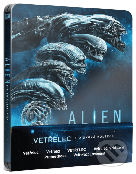 Film: Vetřelec: Kompletní kolekce Steelbook (David Fincher, Jean-Pierre Jeunet a Ridley Scott) (Blu-ray). Bonton Film, 2017 Film: Vetřelec: Kompletní kolekce Steelbook (David Fincher, Jean-Pierre Jeunet a Ridley Scott) (Blu-ray). Bonton Film, 2017