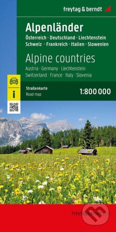 Kniha: Alpské země 1:800 000 / cestovní mapa (freytag&berndt). freytag&berndt, 2024 Kniha: Alpské země 1:800 000 / cestovní mapa (freytag&berndt). freytag&berndt, 2024