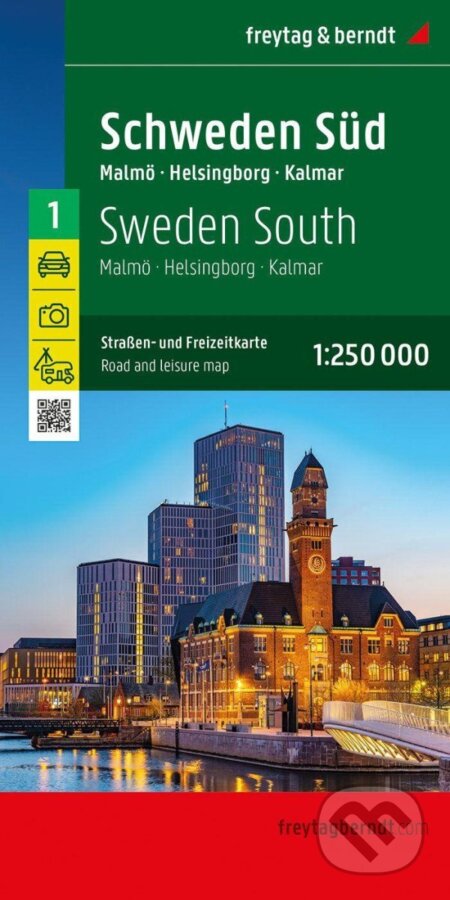 Kniha: Švédsko jih 1:250 000 / automapa + rekreační mapa (freytag&berndt). freytag&berndt, 2024 Kniha: Švédsko jih 1:250 000 / automapa + rekreační mapa (freytag&berndt). freytag&berndt, 2024