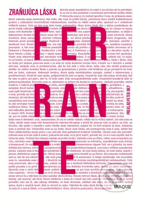 Kniha: Zraňujúca láska (Elena Ferrante). Inaque, 2018 Kniha: Zraňujúca láska (Elena Ferrante). Inaque, 2018