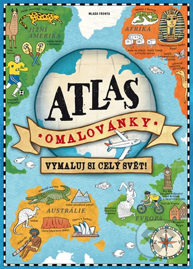 Kniha: Atlas - omalovánky (Mladá fronta). Mladá fronta, 2017 Kniha: Atlas - omalovánky (Mladá fronta). Mladá fronta, 2017