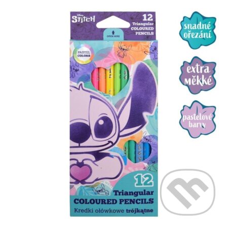 Colorino pastelky trojhranné Stitch Pastel (Colorino). Colorino, 2025 Colorino pastelky trojhranné Stitch Pastel (Colorino). Colorino, 2025