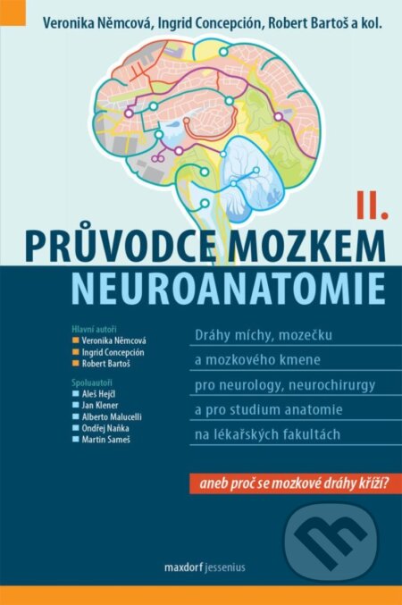 Kniha: Průvodce mozkem - Neuroanatomie II. (Robert Bartoš, Veronika Němcová a J. S. Concepción). Maxdorf, 2024 Kniha: Průvodce mozkem - Neuroanatomie II. (Robert Bartoš, Veronika Němcová a J. S. Concepción). Maxdorf, 2024