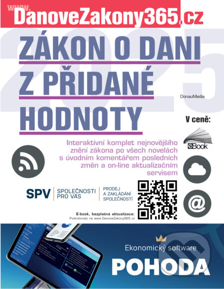 E-kniha: Zákon o dani z přidané hodnoty 2025 (Autorský kolektív). DonauMedia, 2025 E-kniha: Zákon o dani z přidané hodnoty 2025 (Autorský kolektív). DonauMedia, 2025