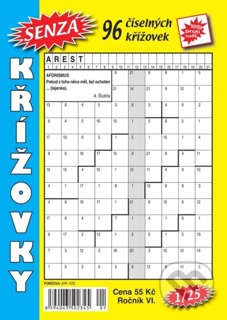 Kniha: Senza číselné křížovky 1/2025 (Telpres). Telpres, 2025 Kniha: Senza číselné křížovky 1/2025 (Telpres). Telpres, 2025