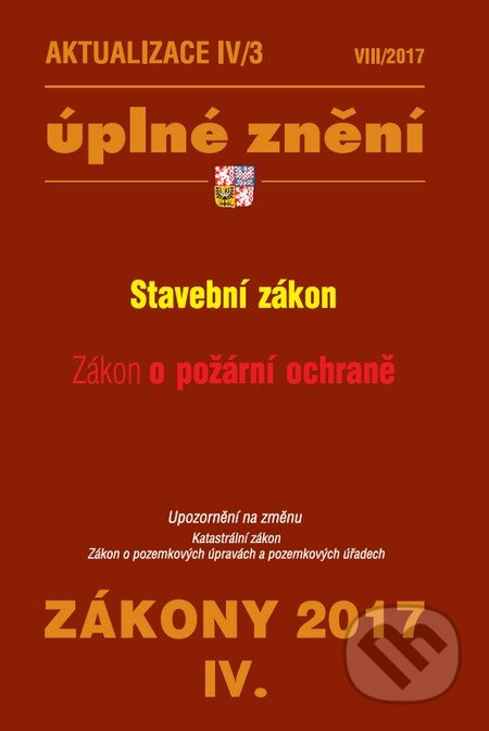 Kniha: Aktualizace IV/3 2017 (CZ) (Poradce s.r.o.). Poradce s.r.o., 2017 Kniha: Aktualizace IV/3 2017 (CZ) (Poradce s.r.o.). Poradce s.r.o., 2017