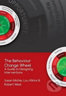 Kniha: The Behaviour Change Wheel (Susan Michie a kolektiv). Silverback, 2014 Kniha: The Behaviour Change Wheel (Susan Michie a kolektiv). Silverback, 2014