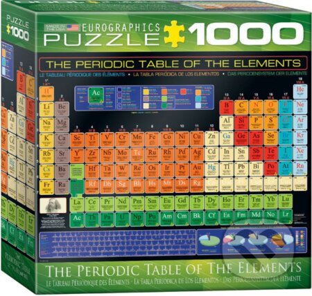 Puzzle: Periodická tabulka (EuroGraphics). EuroGraphics, 2017 Puzzle: Periodická tabulka (EuroGraphics). EuroGraphics, 2017