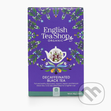 Kávy a čaje: ETS ČIERNY BEZKOFEÍNOVÝ ČAJ (BLACK DECAFFEINATED TEA) (English Tea Shop). English Tea Shop, 2025 Kávy a čaje: ETS ČIERNY BEZKOFEÍNOVÝ ČAJ (BLACK DECAFFEINATED TEA) (English Tea Shop). English Tea Shop, 2025