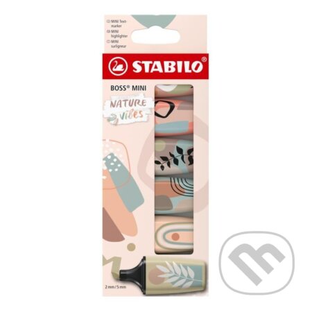 Zvýrazňovač STABILO BOSS MINI Naturevibes - sada 6ks (STABILO). STABILO Zvýrazňovač STABILO BOSS MINI Naturevibes - sada 6ks (STABILO). STABILO