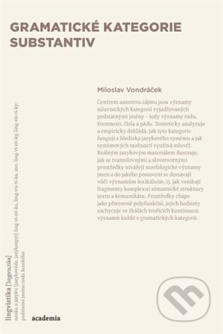 Kniha: Gramatické kategorie substantiv (Miloslav Vondráček). Academia, 2025 Kniha: Gramatické kategorie substantiv (Miloslav Vondráček). Academia, 2025