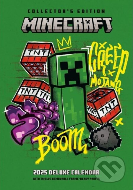 Deluxe nástenný kalendár 2025: Minecraft (). , 2024 Deluxe nástenný kalendár 2025: Minecraft (). , 2024