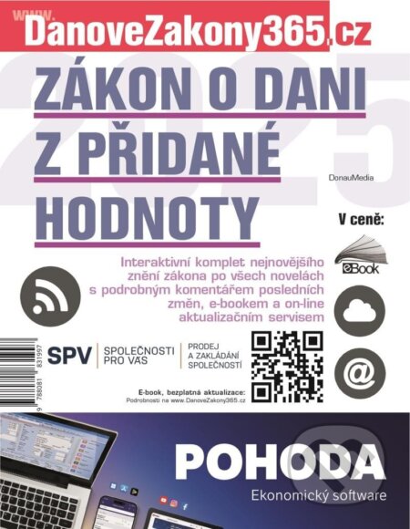 Kniha: Zákon o dani z přidané hodnoty 2025 (Newsletter). Newsletter, 2025 Kniha: Zákon o dani z přidané hodnoty 2025 (Newsletter). Newsletter, 2025
