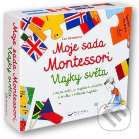 Kniha: Moje sada Montessori: Vlajky světa (Eve Herrmann). Svojtka&Co., 2025 Kniha: Moje sada Montessori: Vlajky světa (Eve Herrmann). Svojtka&Co., 2025