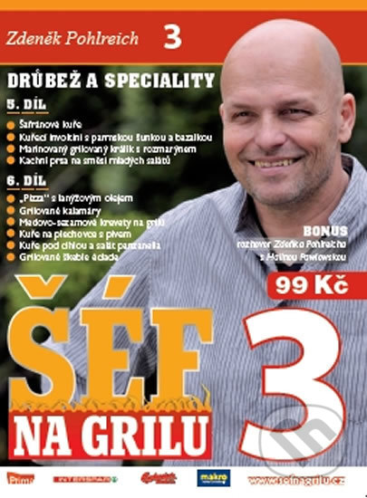 Film: Šéf na grilu 3 - DVD (Zdeněk Pohlreich a Pohlreich Zdeněk) (DVD). Euromedia, 2011 Film: Šéf na grilu 3 - DVD (Zdeněk Pohlreich a Pohlreich Zdeněk) (DVD). Euromedia, 2011