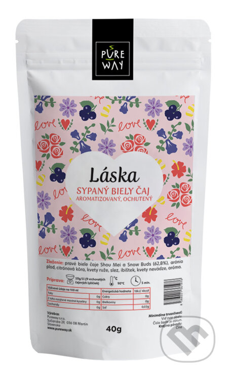 Kávy a čaje: Sypaný čaj Láska (Pure Way). Pure Way Kávy a čaje: Sypaný čaj Láska (Pure Way). Pure Way