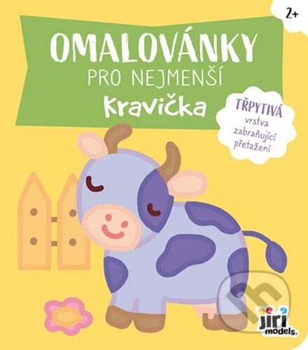 Kniha: Omalovánky pro nejmenší Kravička (Jiří Models). Jiří Models, 2025 Kniha: Omalovánky pro nejmenší Kravička (Jiří Models). Jiří Models, 2025