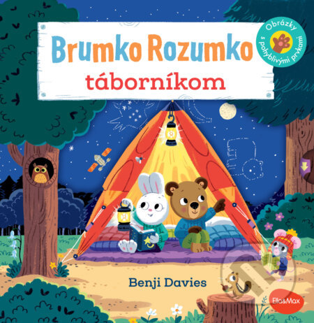 Kniha: Brumko Rozumko táborníkom (Benji Davies). Presco Group, 2025 Kniha: Brumko Rozumko táborníkom (Benji Davies). Presco Group, 2025