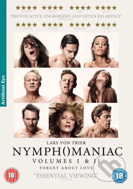 Film: Nymphomaniac: Volumes I and II (Lars von Trier) (DVD). Aerofilms, 2013 Film: Nymphomaniac: Volumes I and II (Lars von Trier) (DVD). Aerofilms, 2013