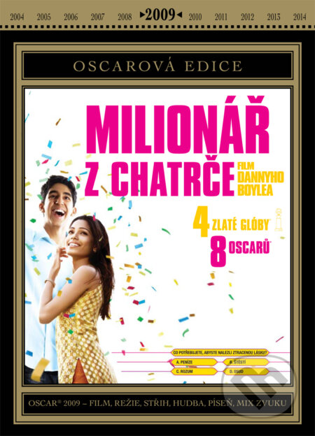 Film: Milionář z chatrče (Danny Boyle, Simon Beaufoy a na motívy Vikasa Swarupa „Q&A“) (DVD). Bonton Film, 2015 Film: Milionář z chatrče (Danny Boyle, Simon Beaufoy a na motívy Vikasa Swarupa „Q&A“) (DVD). Bonton Film, 2015