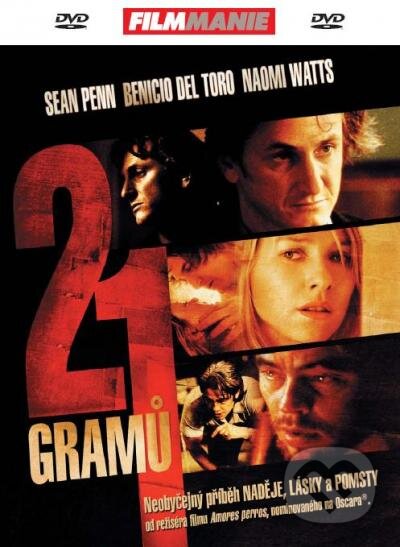 Film: 21 gramov (Alejandro González Iñárritu a Alejandro González) (DVD). Hollywood, 2021 Film: 21 gramov (Alejandro González Iñárritu a Alejandro González) (DVD). Hollywood, 2021