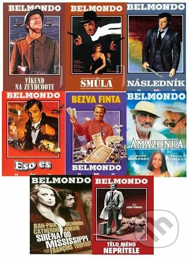 Belmondo (Sada 8 DVD) - François Truffaut, Hollywood, 2021