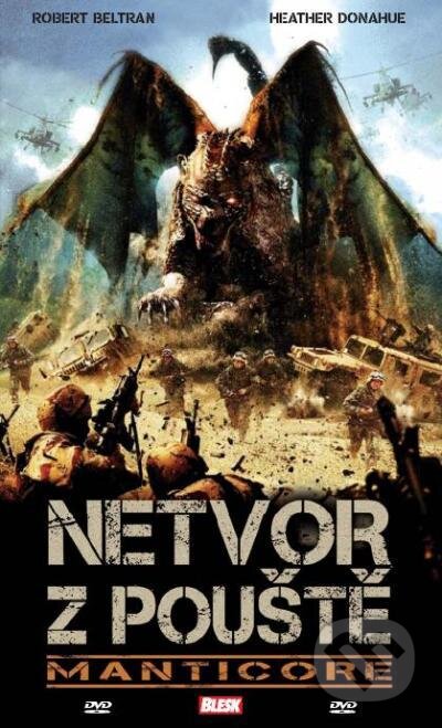 Film: Netvor z pouště: Manticore (Tripp Reed) (DVD). Hollywood, 2021 Film: Netvor z pouště: Manticore (Tripp Reed) (DVD). Hollywood, 2021
