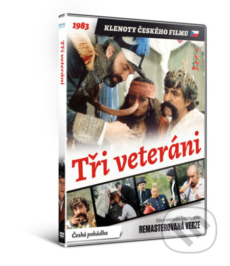 Film: Tři veteráni (Oldřich Lipský) (DVD). Bohemia Motion Pictures, a.s., 2019 Film: Tři veteráni (Oldřich Lipský) (DVD). Bohemia Motion Pictures, a.s., 2019