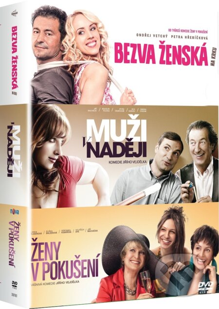 Film: Bezva ženská na krku, Muži v naději, Ženy v pokušení (Kolekce 3 DVD) () (DVD). , 2017 Film: Bezva ženská na krku, Muži v naději, Ženy v pokušení (Kolekce 3 DVD) () (DVD). , 2017
