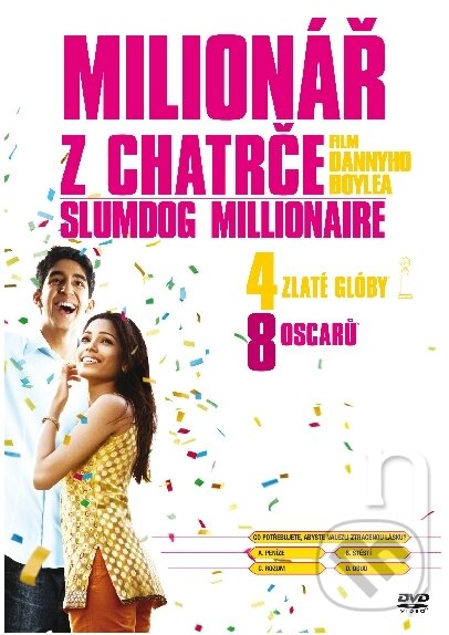 Film: Milionář z chatrče (Simon Beaufoy, na motívy Vikasa Swarupa „Q&A“ a Danny Boyle) (DVD). Hollywood Film: Milionář z chatrče (Simon Beaufoy, na motívy Vikasa Swarupa „Q&A“ a Danny Boyle) (DVD). Hollywood