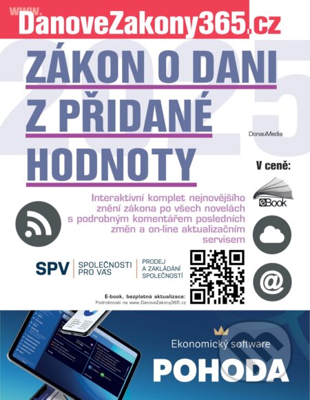 E-kniha: Zákon o dani z přidané hodnoty 2025 (DonauMedia). DonauMedia, 2025 E-kniha: Zákon o dani z přidané hodnoty 2025 (DonauMedia). DonauMedia, 2025