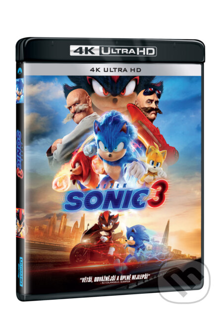 Film: Ježek Sonic 3 Ultra HD Blu-ray (Jeff Fowler) (UltraHDBlu-ray). Magicbox, 2025 Film: Ježek Sonic 3 Ultra HD Blu-ray (Jeff Fowler) (UltraHDBlu-ray). Magicbox, 2025