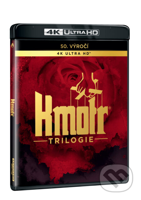 Film: Kmotr kolekce 1.-3. edice k 50. výročí Ultra HD Blu-ray (Francis Ford Coppola) (UltraHDBlu-ray). Magicbox, 2025 Film: Kmotr kolekce 1.-3. edice k 50. výročí Ultra HD Blu-ray (Francis Ford Coppola) (UltraHDBlu-ray). Magicbox, 2025