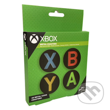 Kovové podtácky Xbox - Icons (4 ks) (Paladone). Paladone, 2025 Kovové podtácky Xbox - Icons (4 ks) (Paladone). Paladone, 2025