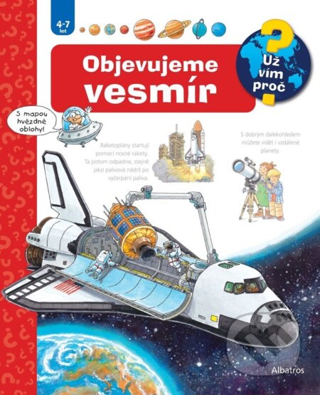 Kniha: Objevujeme vesmír (Andrea Erne). Albatros CZ, 2025 Kniha: Objevujeme vesmír (Andrea Erne). Albatros CZ, 2025
