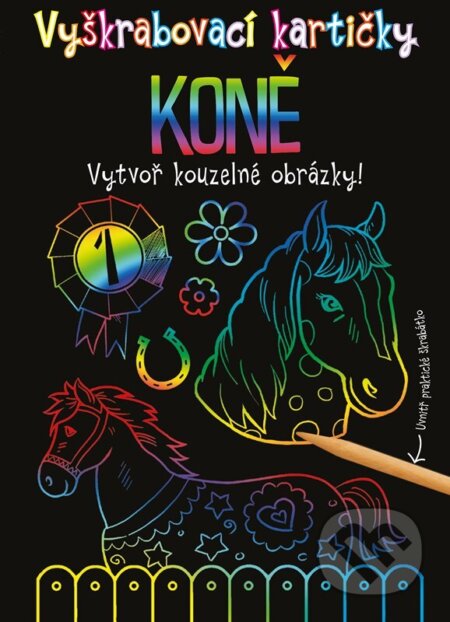 Kniha: Vyškrabovací kartičky: Koně (Autorský kolektiv). CPRESS, 2025 Kniha: Vyškrabovací kartičky: Koně (Autorský kolektiv). CPRESS, 2025