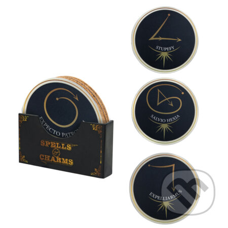 Podtácky Harry Potter - Spells & Charms (4 ks) (Cinereplicas). Cinereplicas, 2025 Podtácky Harry Potter - Spells & Charms (4 ks) (Cinereplicas). Cinereplicas, 2025